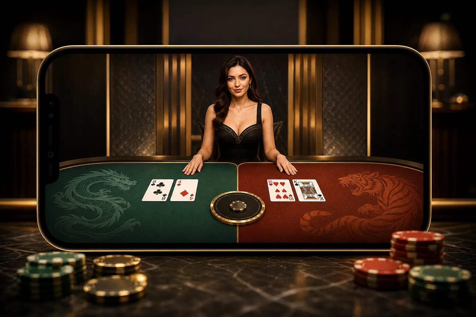 bet11 India Dragon Tiger live casino card game entry